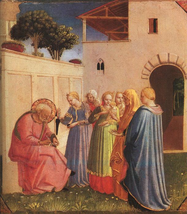 Fra Angelico The Naming of John the Baptist Norge oil painting art